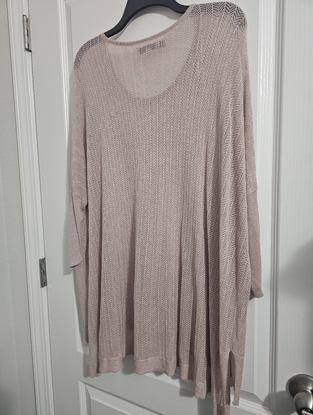 Jennifer Lopez light pink glitter glam Caftan Women Small/ medium - Picture 2 of 6